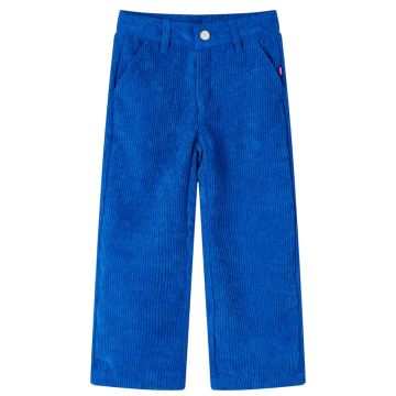 Vaikiškos kelnės, kobalto mėlynos spalvos, velvetas, 92 dydžio