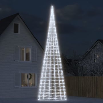 vidaXL LED Kalėdų eglutė 3000 LED šaltai balta 800 cm