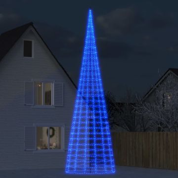 vidaXL LED Kalėdų eglutė 3000 LED Mėlyna 800 cm