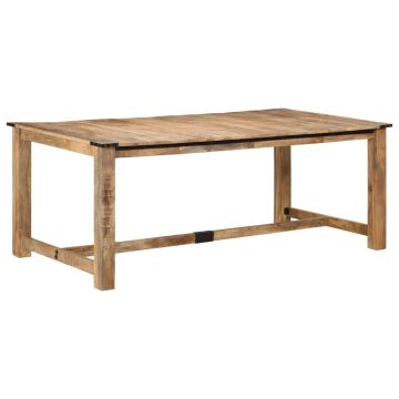 vidaXL Valgomojo stalas, 200x100x75cm, mango medienos masyvas