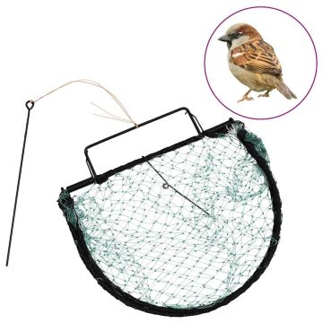 vidaXL Spąstai paukščiams, žalios spalvos, 30cm, plienas