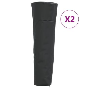 vidaXL Šildytuvų uždangalai, 2vnt., 86x47x241cm, 420D oksfordas