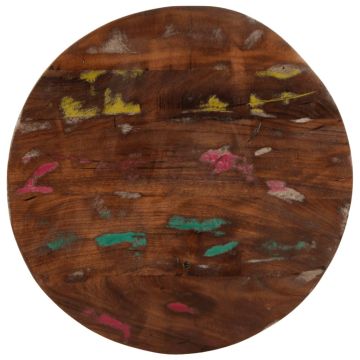 vidaXL Stalviršis, 40x3,8cm, perdirbtos medienos masyvas, apskritas
