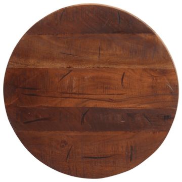 vidaXL Stalviršis, 60x3,8cm, perdirbtos medienos masyvas, apskritas