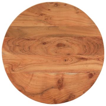 vidaXL Stalviršis, Ø60x3,8 cm, akacijos medienos masyvas, apskritas