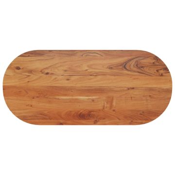 vidaXL Stalviršis, 110x50x3,8cm, akacijos masyvas, ovalo formos