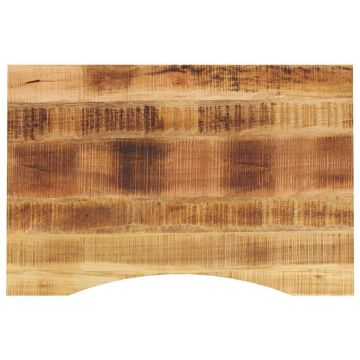 vidaXL stalviršis su išlenkta 80x50x2,5 cm medžio masyvo grubus mango