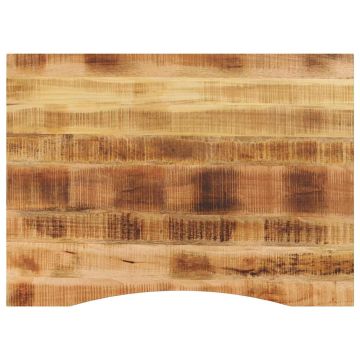 vidaXL stalviršis su išlenkta 110x80x2,5 cm medžio masyvo grubus mango