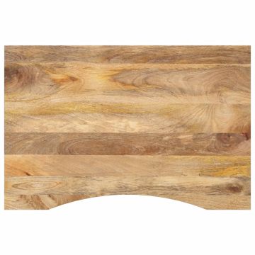 vidaXL stalviršis su išlenkta 80x50x2,5 cm medžio masyvo grubus mango