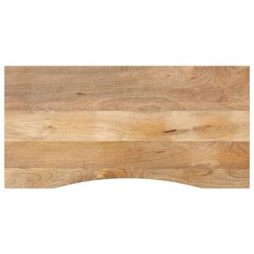 vidaXL Rašomojo stalo stalviršis su linkiu, 140x50x2,5 cm, mango