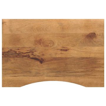 vidaXL stalviršis su išlenkta 80x50x2,5 cm medžio masyvo grubus mango