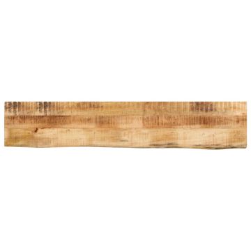vidaXL Stalviršis, 160x40x2,5cm, mango masyvas, su gyvu kraštu
