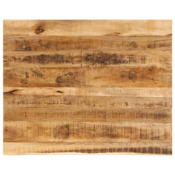 vidaXL Stalviršis, 90x80x3,8cm, mango medienos masyvas, su gyvu kraštu