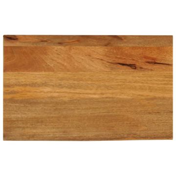 vidaXL Stalviršis, 60x30x2,5cm, mango medienos masyvas, su gyvu kraštu