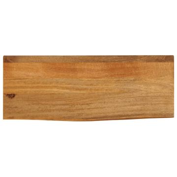vidaXL Stalviršis, 70x40x2,5cm, mango medienos masyvas, su gyvu kraštu