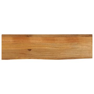 vidaXL Stalviršis, 120x40x2,5cm, mango masyvas, su gyvu kraštu
