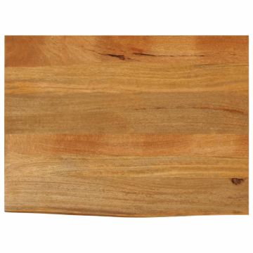 vidaXL Stalviršis, 70x60x3,8cm, mango medienos masyvas, su gyvu kraštu