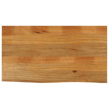 vidaXL Stalviršis, 110x60x3,8cm, mango masyvas, su gyvu kraštu