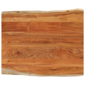 vidaXL Stalviršis, 90x80x2,5cm, akacijos masyvas, su gyvu kraštu