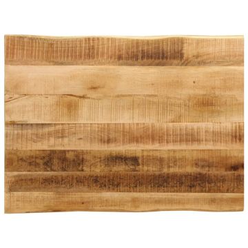 vidaXL Stalviršis, 90x60x2,5cm, mango medienos masyvas, su gyvu kraštu