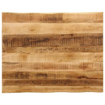 vidaXL Stalviršis, 90x80x3,8cm, mango medienos masyvas, su gyvu kraštu