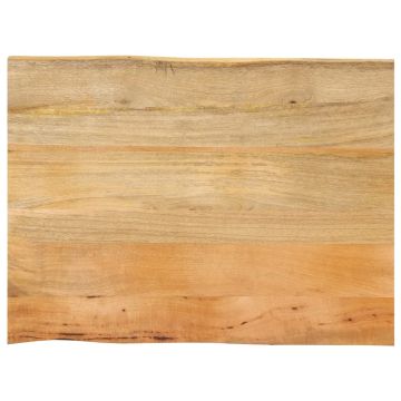 vidaXL Stalviršis, 70x60x2,5cm, mango medienos masyvas, su gyvu kraštu