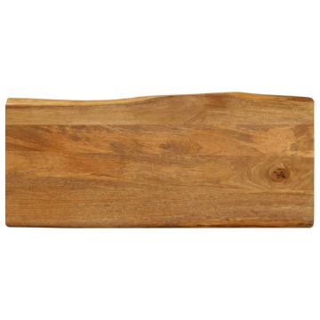 vidaXL Stalviršis, 80x40x2,5cm, mango medienos masyvas, su gyvu kraštu