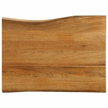 vidaXL Stalviršis, 80x60x2,5cm, mango medienos masyvas, su gyvu kraštu