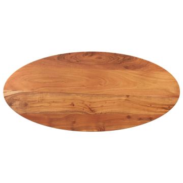 vidaXL Stalviršis, 100x40x2,5cm, akacijos masyvas, ovalo formos