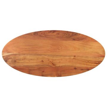vidaXL Stalviršis, 100x40x3,8cm, akacijos masyvas, ovalo formos