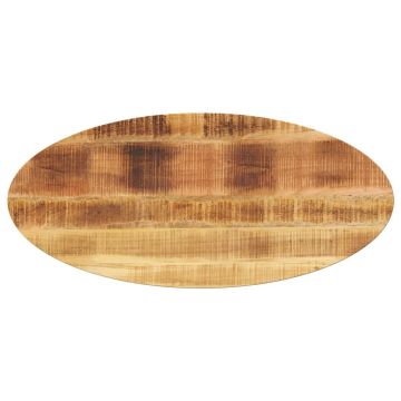 vidaXL Stalviršis, 110x40x2,5cm, mango medienos masyvas, ovalo formos