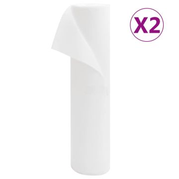 vidaXL Uždangalai augalams, 2 ritiniai, 50x1,6m, 70g/m²