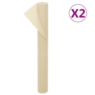 vidaXL Uždangalai augalams, 2 ritiniai, 10x1,6m, 70g/m²