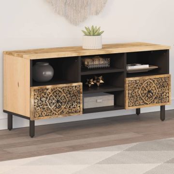 vidaXL Televizoriaus spintelė, 100x33x46cm, mango medienos masyvas