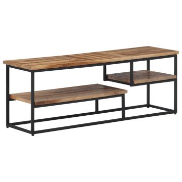 vidaXL TV spintelė, 110x30x39cm, perdirbtos tikmedžio medienos masyvas