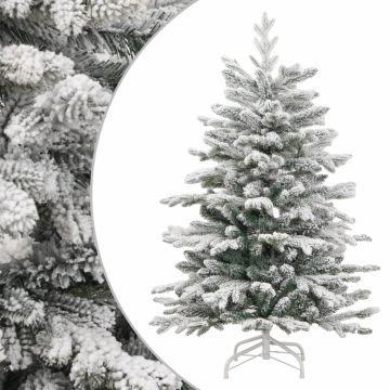 vidaXL Dirbtinė eglutė su šarnyrinėmis šakomis, 150cm, dengta sniegu