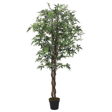 vidaXL Dirbtinis klevas, žalios spalvos, 80 cm, 224 lapai