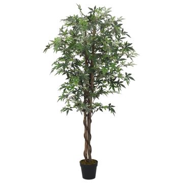 vidaXL Dirbtinis klevas, žalios spalvos, 150cm, 504 lapai