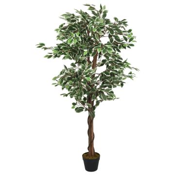 vidaXL Dirbtinis fikusas, žalios spalvos, 150cm, 756 lapai