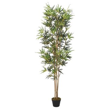 vidaXL Dirbtinis bambukas, žalios spalvos, 150cm, 828 lapai
