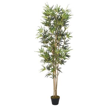 vidaXL Dirbtinis bambukas, žalios spalvos, 180cm, 1104 lapai