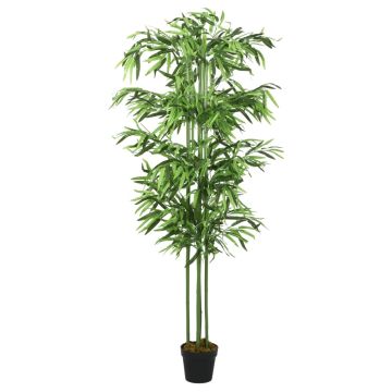 vidaXL Dirbtinis bambukas, žalios spalvos, 80cm, 240 lapai