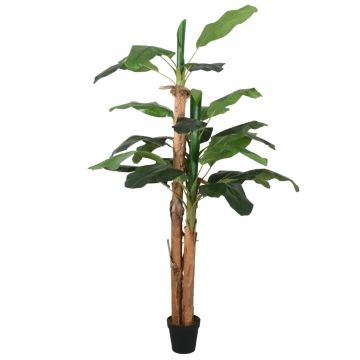 vidaXL Dirbtinis bananmedis, žalios spalvos, 200cm, 22 lapai