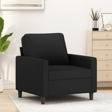 vidaXL Krėslas, juodos spalvos, 60cm, aksomas