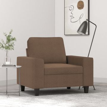 vidaXL Krėslas, rudos spalvos, 60cm, audinys