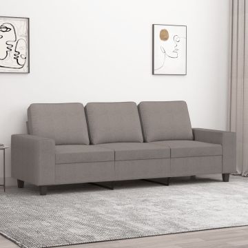 vidaXL Trivietė sofa, taupe spalvos, 180cm, audinys