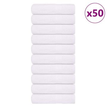 vidaXL Rankšluosčiai, FROGN, 50 vnt., balti, 50x100 cm, 360 g/m²
