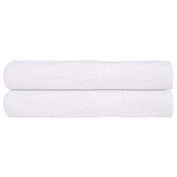 vidaXL Pirties rankšluosčiai, FROGN, 2 vnt., balti, 80x200 cm, 360 g/m²