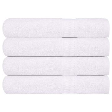 vidaXL Pirties rankšluosčiai, FROGN, 4 vnt., balti, 80x200 cm, 360 g/m²