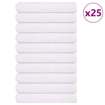 vidaXL Pirties rankšluosčiai, FROGN, 25 vnt., balti, 80x200 cm, 360 g/m²